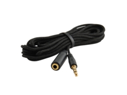Cabo Extensor De Áudio Estéreo Auxiliar Para Fone De Ouvido 3m De 3,5 Mm Macho Para Fêmea Com Revestimento Em Tecido. Aquaforge (1/8)