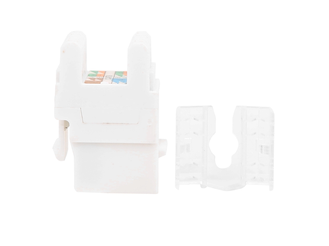 Conector Módulo Cat6 10gbps Sem Blindagem 180° 3un