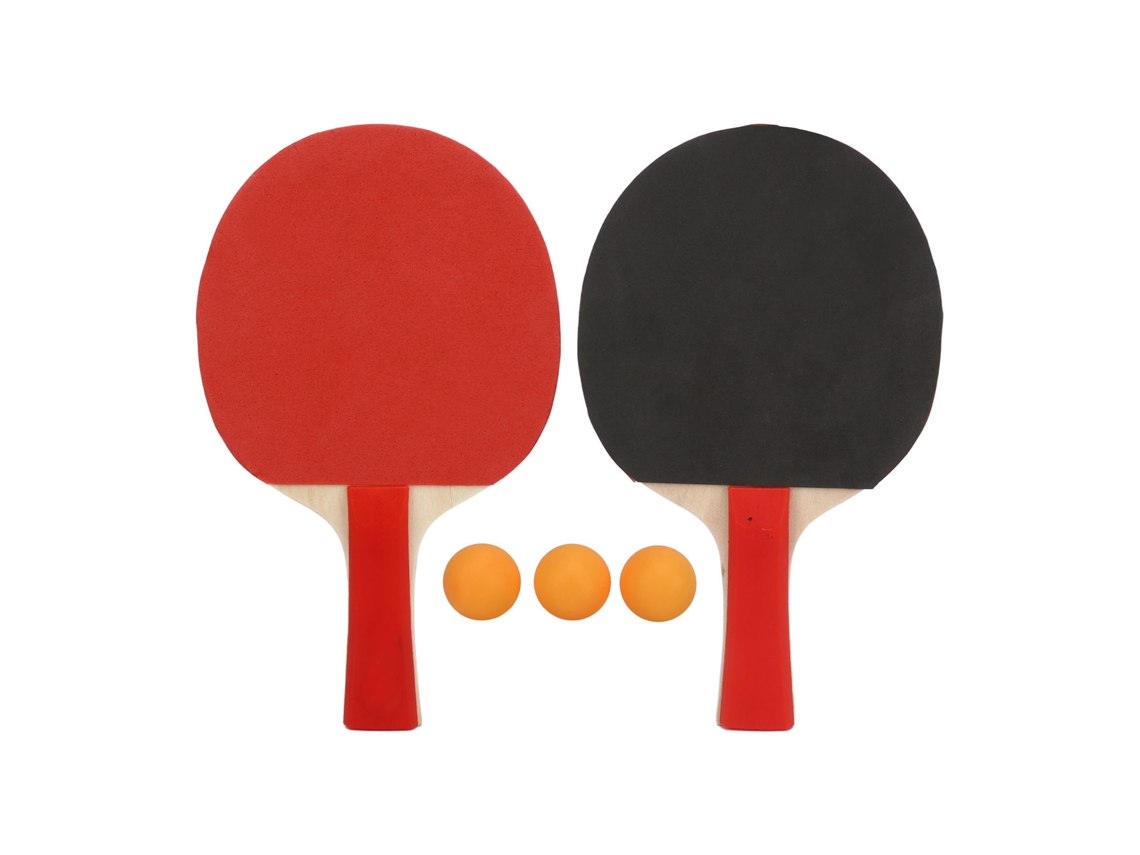 Conjunto De Tênis De Mesa Portátil Com 2 Raquetes Grip De Aperto E 3 Bolas Para Entretenimento Diário