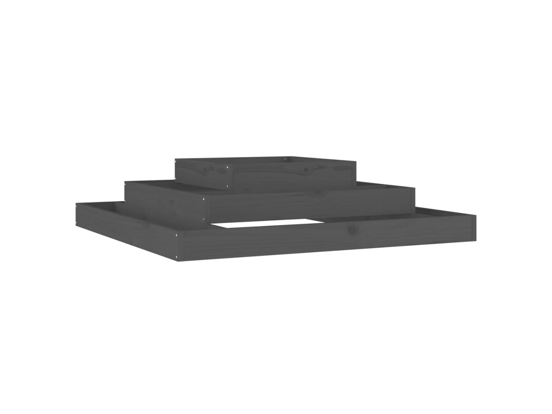 Planter, Planters Vidaxl Cinzeto Madeira De Pinho (110 X 110 X 27 Cm)