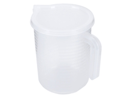 Xícara medidora plástica transparente 500/1000ml com tampa para cozinha e baking | S/MARCA
