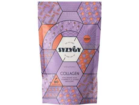 Colagénio Com Ácido Hialurónico 750mg Aldous SYZYGY FOOD 90 Cápsulas SYZYGY FOOD