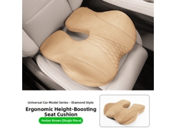 Almofada de Assento com Aumento de Altura de 5 Cm da General Motors HENTEN HOME Suporte Ergonômico Marrom