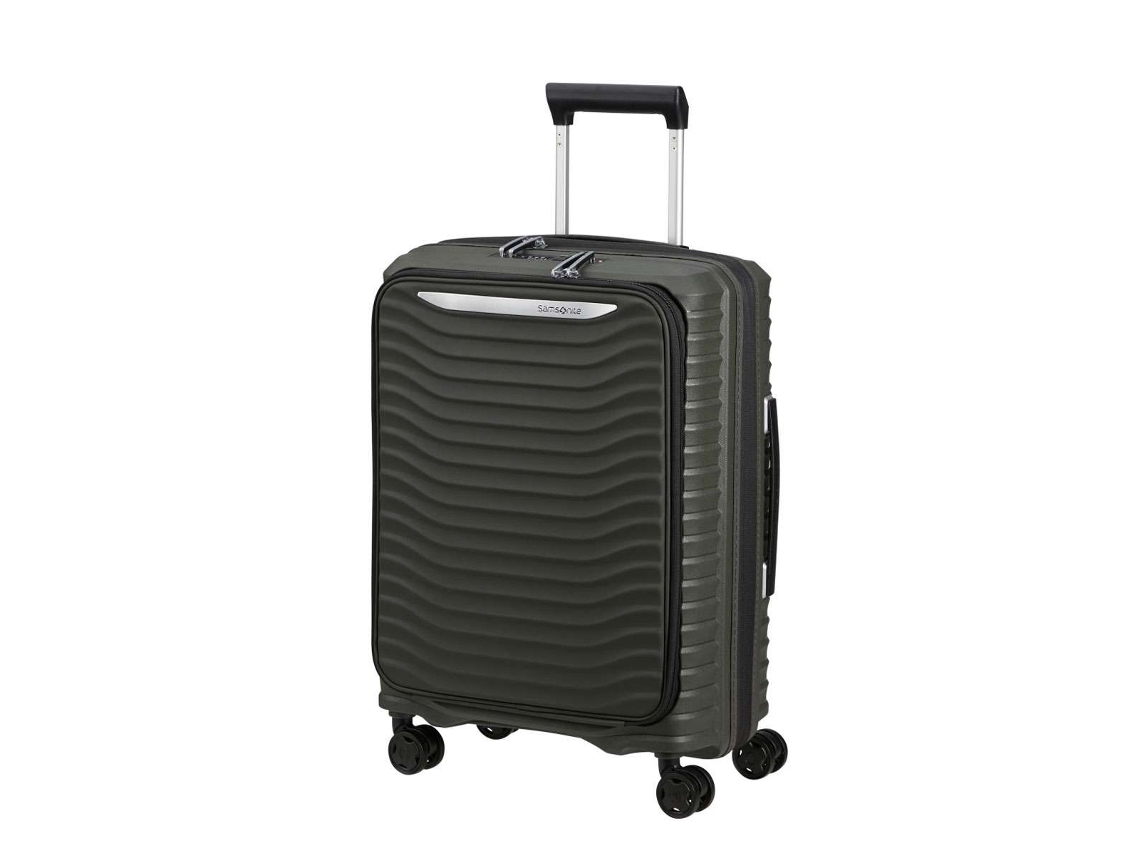 Mala De Cabina Upscape 55cm de Acesso Frontal 4 Rodas Expansível Verde Samsonite