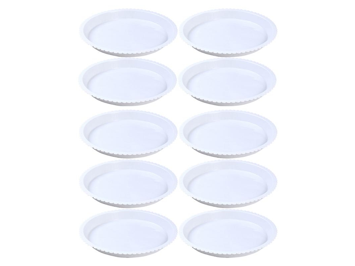 10 Unidades de Bandeja de Base para Vaso de Flores ALLINLESS