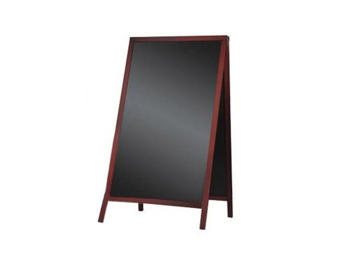 Quadro Preto Cavalete Dupla Face de Madeira 55x85 cm