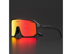 (estilo 1) Óculos De Ciclismo Unissex Uv400, Lentes Pretas De Poliacrilato Tr-90