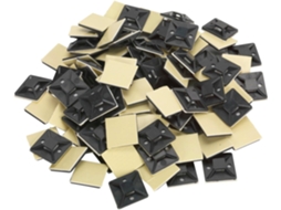 Pacote Com 100 Abraçadeiras Autoadesivas Ctm3030b, Pretas, 30 X 30 Mm