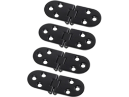 Conjunto De 4 Dobradiças Pretas Para Portas, Em Liga Zinco, Ideais