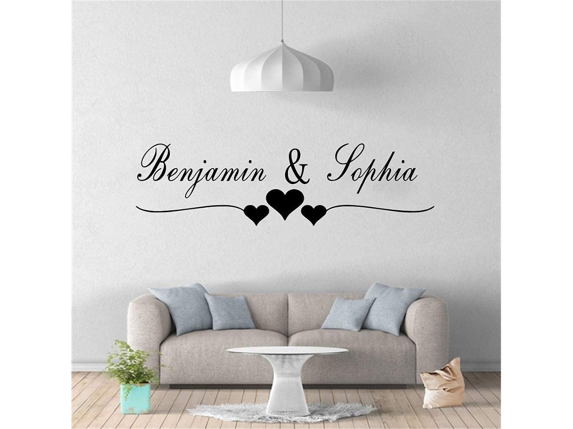 Casal Adesivos De Vinil Muraux Chambre Salão Decoração Papel Peint Decoração Murale 57x15cm