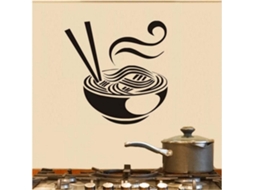 Adesivos Criativos De Cozinha Gourmet Murais Pvc Uma Tigela Adesivo Mural DIY Wall Art Wall Poster Decoração de Casa Quarto 59 * 59cm