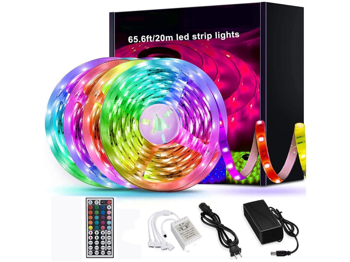 Lurelia Fita Led Rgb 24 Teclas, Bluetooth, App, Comando Remoto, Sincronização Musical