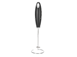 Espumador De Leite Portátil Potente Com Suporte Para Café Latte, A Bateria, Misturador Bebidas, Preto