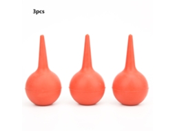 Conjunto de 3 bolas de limpeza de ouvido YURU, borracha resistente, sucção forte, pipeta laboratorial | S/MARCA