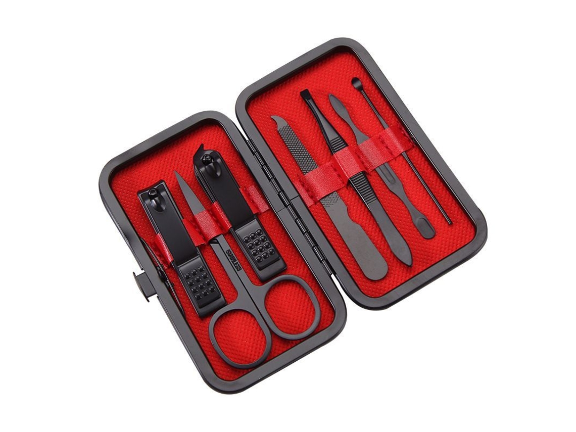 Kit de Manicure Profissional com 7 Ferramentas para Cuidados Pessoais e Presente de Natal
