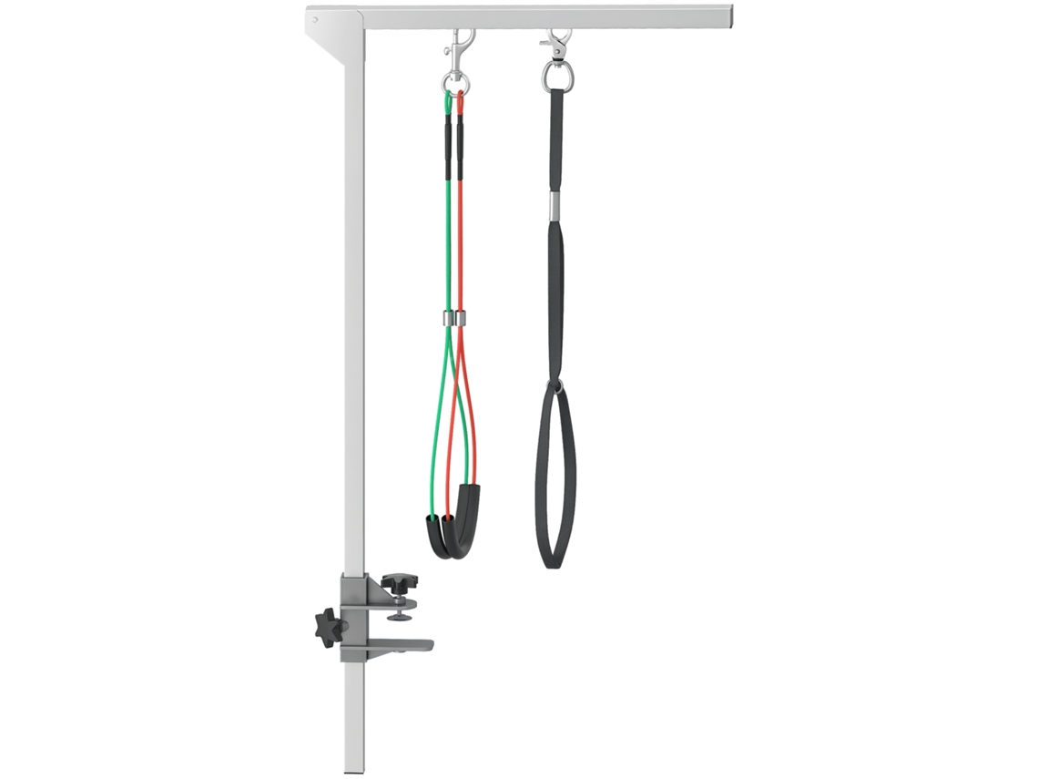 Braço Dobrável de Aço Inoxidável para Tosa com Grampo para Cães Grandes e Pequenos, Altura Ajustável Máximo 74cm Ge