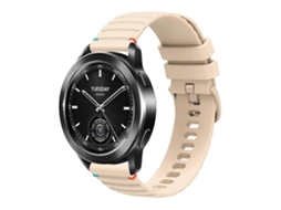 Pulseira De Silicone De 22 Mm Com Costura Ondulada Em Pontos.
