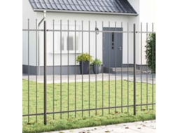 Vidaxl Cerca Para Jardim Woerden Cinzeto 1,7 X 1,5 M