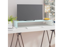 Vidaxl Suporte De Tv/monitores Em Vidro 90x30x13 Cm Verde