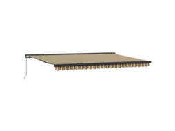 Toldo Retrátil Verde e Amarelo 500x300 Cm Tecido e Metal MAISON EXCLUSIVE