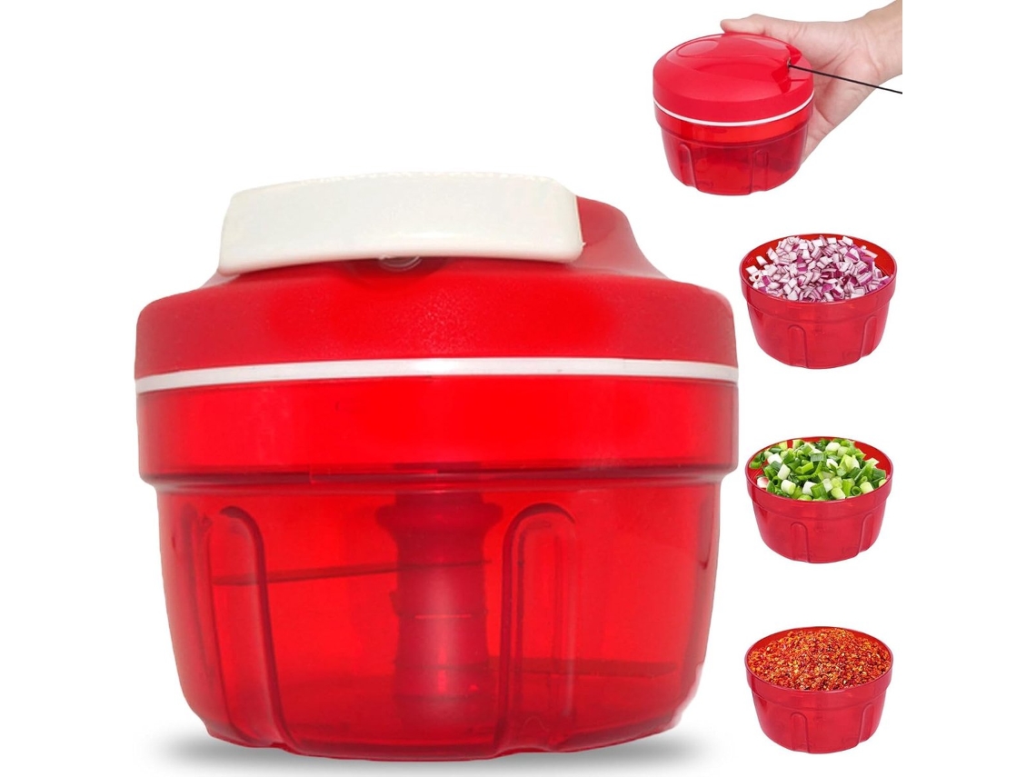 Picador De Cebola Manual, Triturador Legumes, Doméstico, Legumes Puxar Para Baixo, Pode Ser Usado Picar Saladas, Carne, Alho, Noze-aquaforge