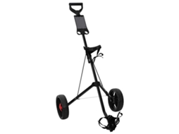 Vidaxl Carrinho De Golfe Preto Ferro Dobrável