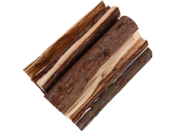 Conjunto De 10 Toras De Madeira Seca Decorativas, Mini Rústicas, Tamanho Cm, Adequadas Para Uso.