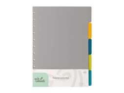Separadores A4 5 Divisórias para Caderno Smart TALIA 1 un