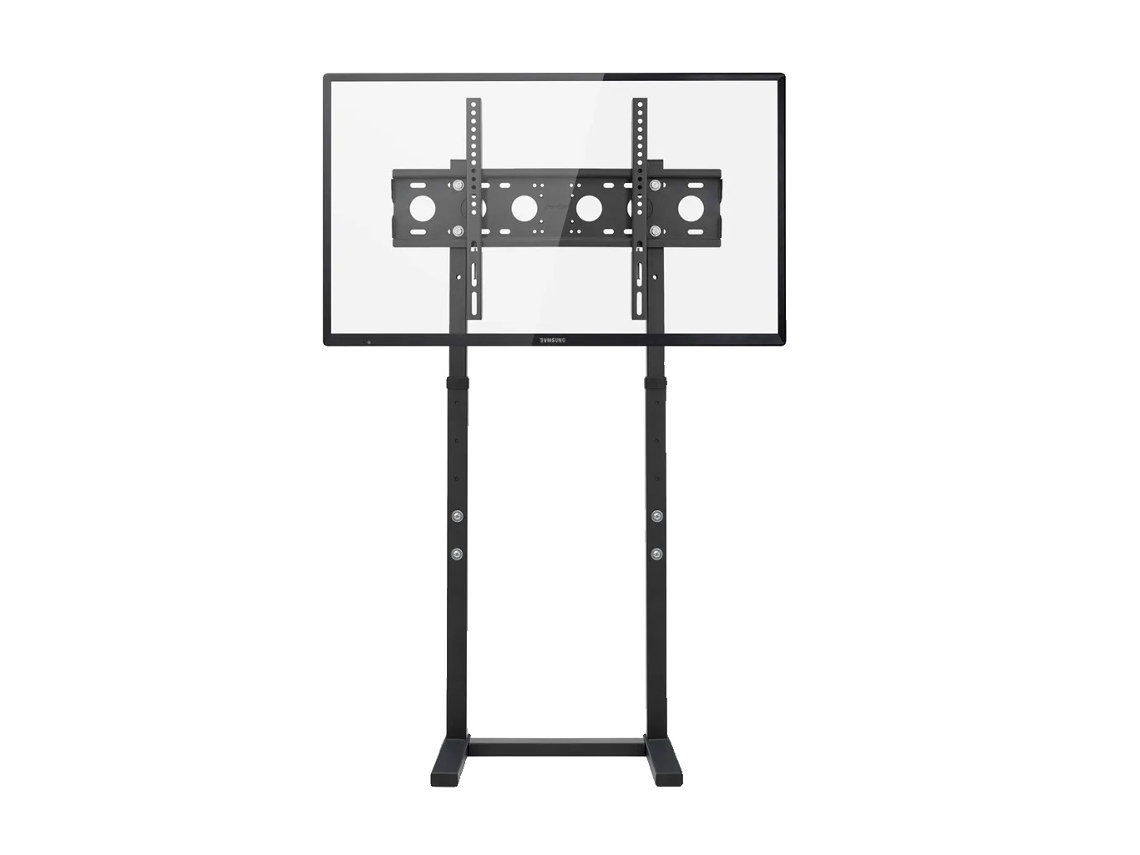 Suporte de TV de chão, altura ajustável, independente, branco OEM