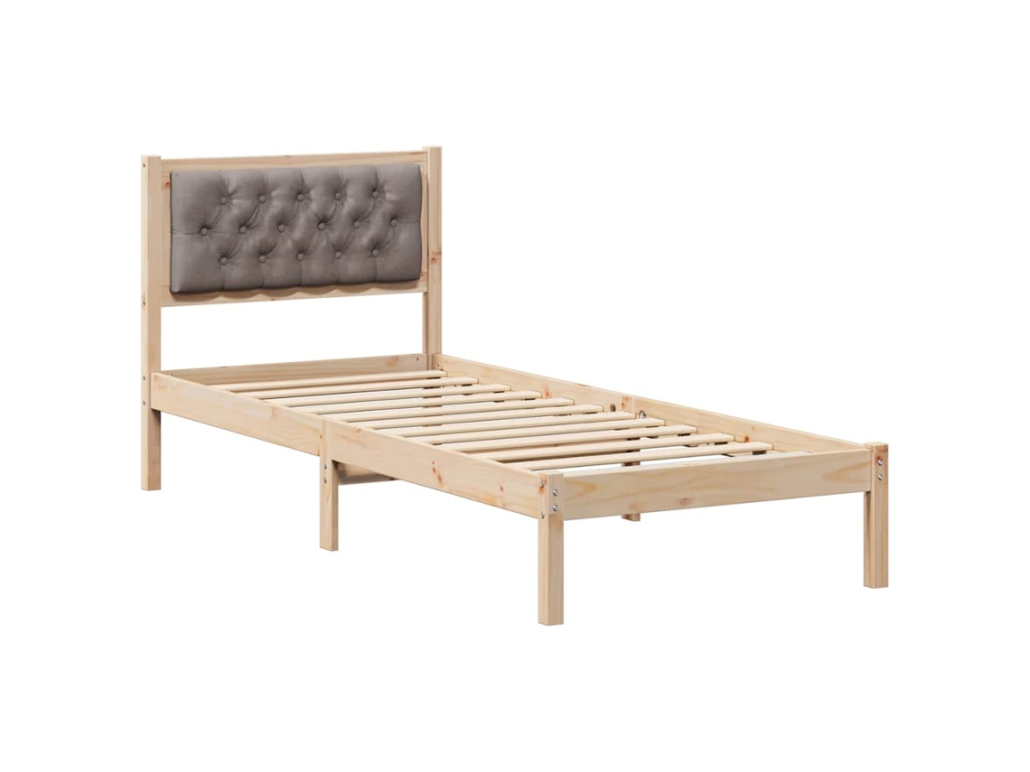 Estrutura da Cama Cinzento acastanhado 80 X 200 Cm MAISON EXCLUSIVE