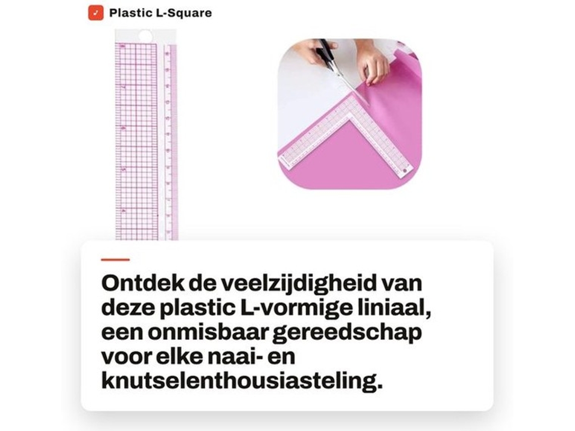 Naimeter Lichtgewicht - Plástico - Multifuncional - Para Desenhos De Roupa - Marcadores Claros - Materiais Sustentáveis - Trena De Desenho
