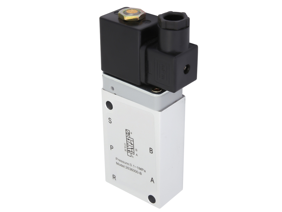 Válvula Pneumática De 5 Vias E 2 Posições Laxiscreed Com Acionamento Ac 220v, Diâmetro 13mm