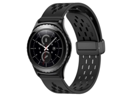 Pulseira De Silicone Dobrável De 20 Mm Com Fecho Magnético