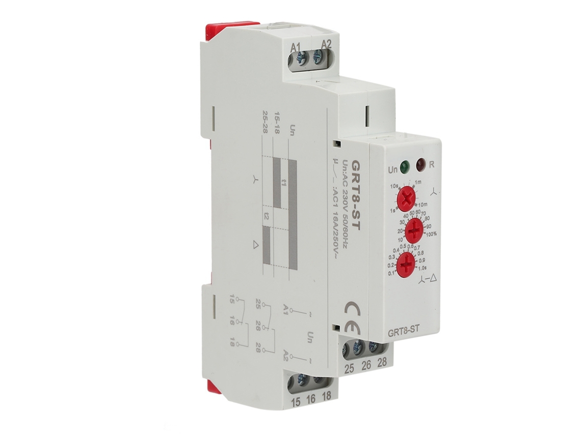 Timer De Partida Estrela-triângulo Grt8-st Soft Starter Relé Motor (ac380v, Ac400v, Ac415v)