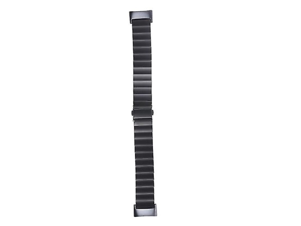 Pulseira De Relógio Lurelia Para Fitbit Charge 5 De Aço Com Uma Conta Preta