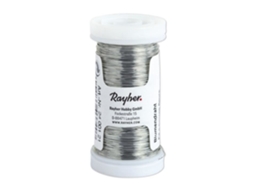 Fio Floral - Rayher - Platina - 0,35mm Ø - 100m - Branco - 1 Carretel