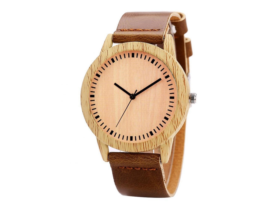 Reloj De Pulsera Para Mujer Elegante De Moda Con Movimiento De Cuarzo Marrón Oscuro