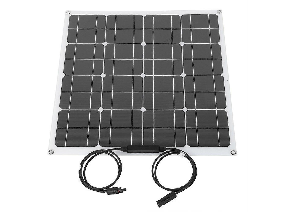 Kit De Painel Solar Monocristalino Externo De 50 W E 18 V, Painel Solar Flexível Olysi Shop