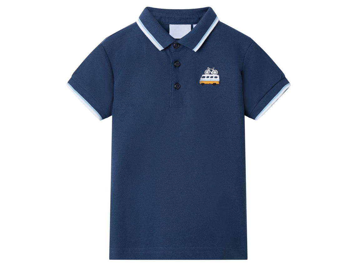 Polo Para Criança Azul-escuro 92