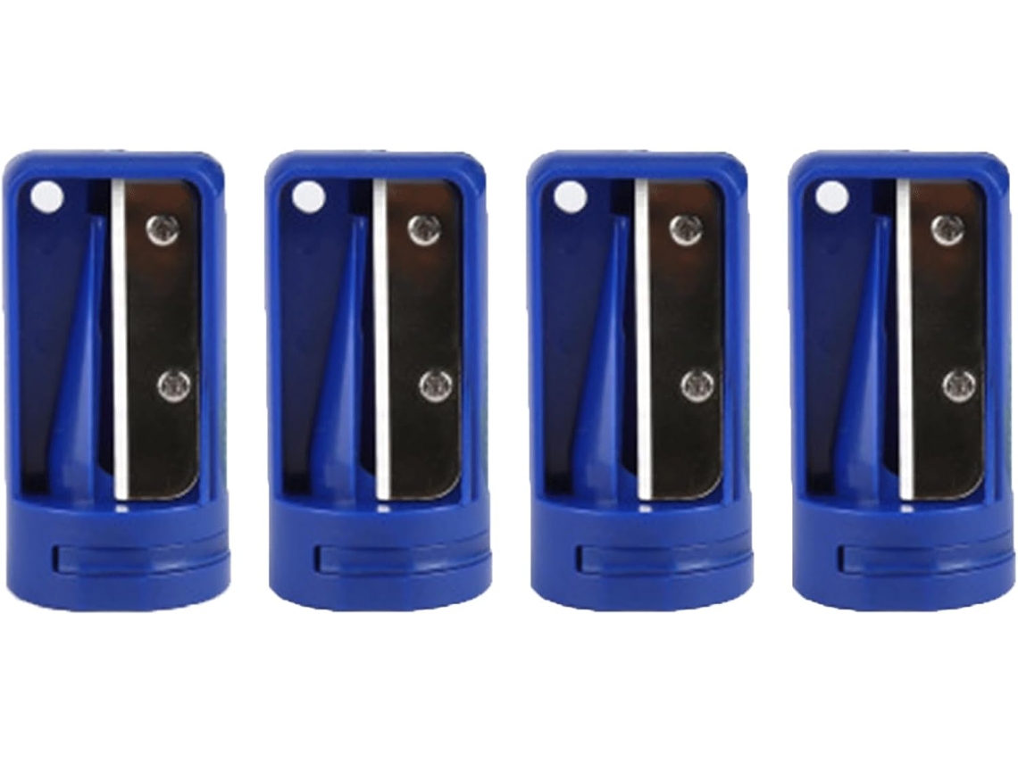 Apontador De Lápis Portátil 4 Peças, Ferramenta Manual Apontar