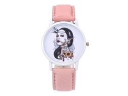 Relógio de Pulso Feminino de Quartzo Elegante e Casual Moda Presente Rosa