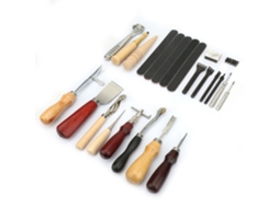 20 Piezas/set De Ferramentas De Perfuração Para Artesanato De Couro Diy Para Costura Manual, Gravura E Estampagem