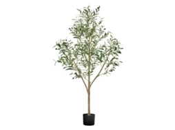 Oliveira artificial de 152 cm de altura, planta artificial independente para decoração de casa.