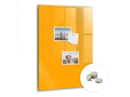 Quadro Magnético Amarelo Dourado Para A Sala De Estar Espelharte (40x60 Cm)