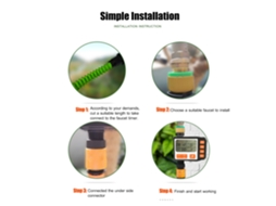 Yuru temporizador de Água Digital Programável para Jardim com Tela Grande 3 Polegadas Modo Manual Bateria 1 Tomada