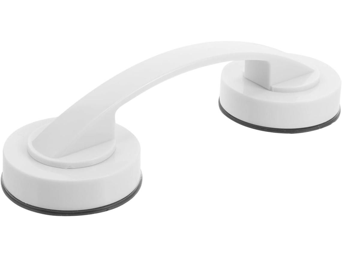 Puxador Com Ventosa Para Portas De Vidro Deslizantes, Suporte Seguro Sem Furos, Tamanho Médio, Branco, Adequado Para