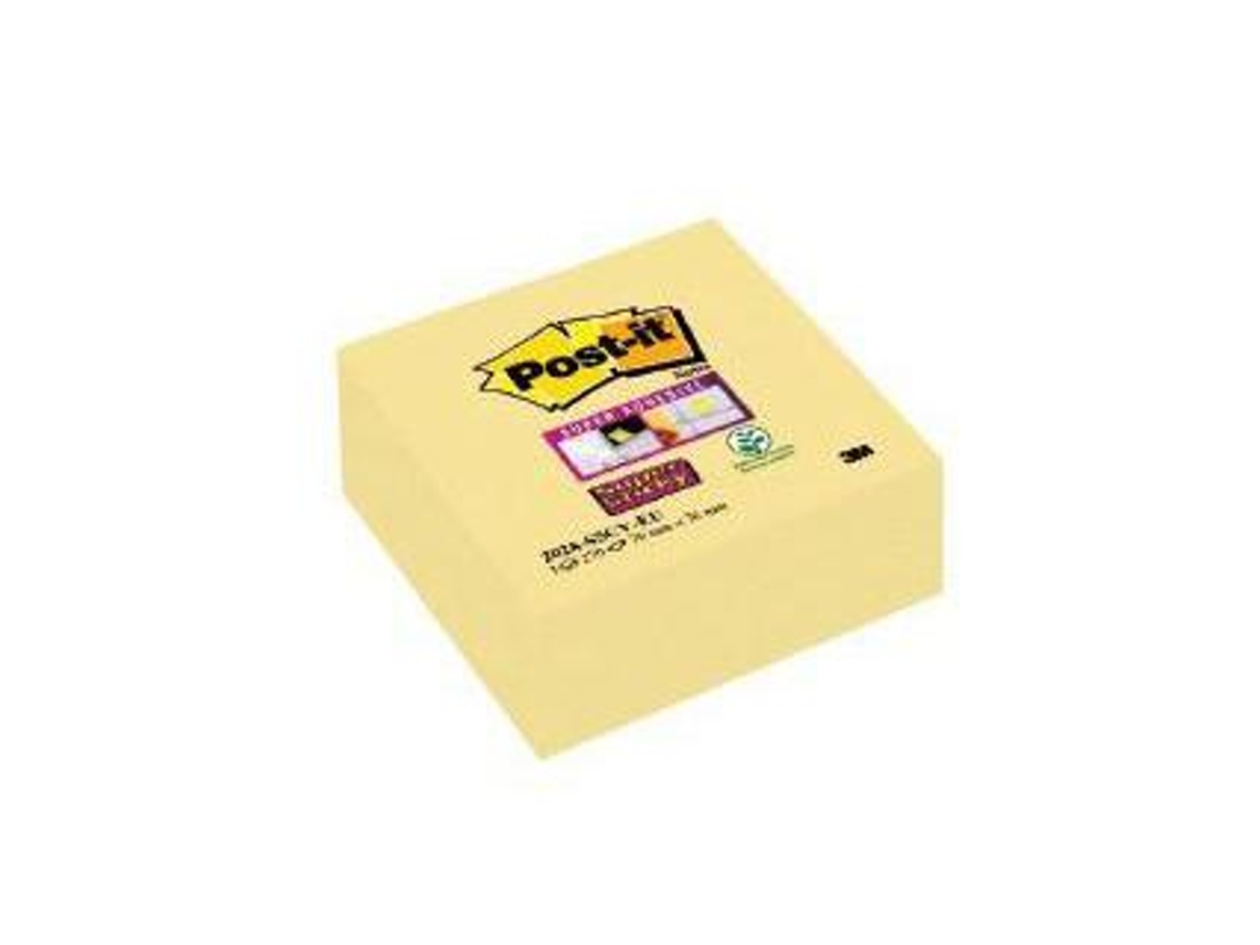 Bloco de Notas Adesivas Post-It Super Sticky 76X76 Mm Cubo