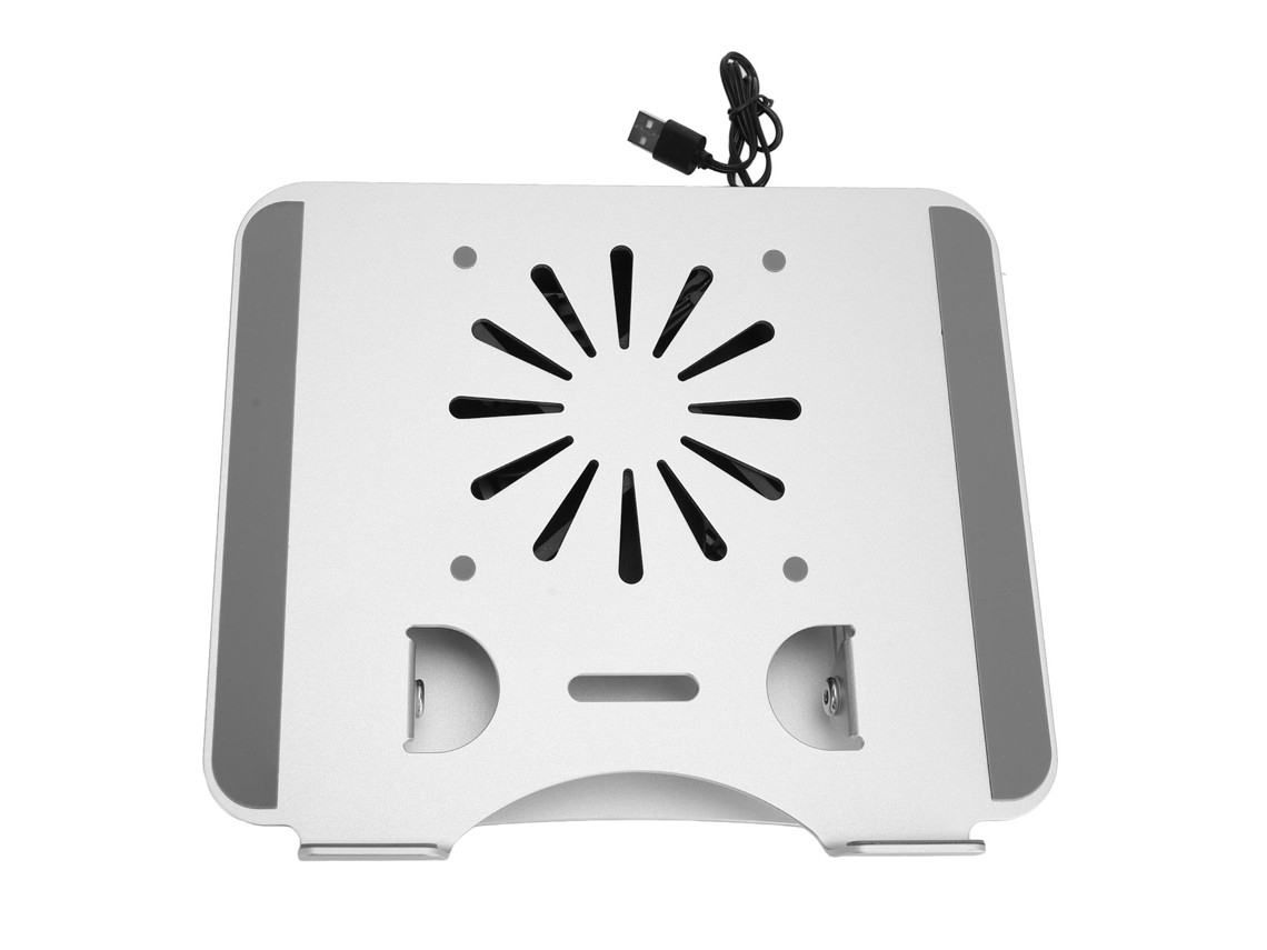 Suporte Dobrável De Alumínio Para Resfriamento De Laptop (17 Polegadas) Com Ventilador Usb Portátil.
