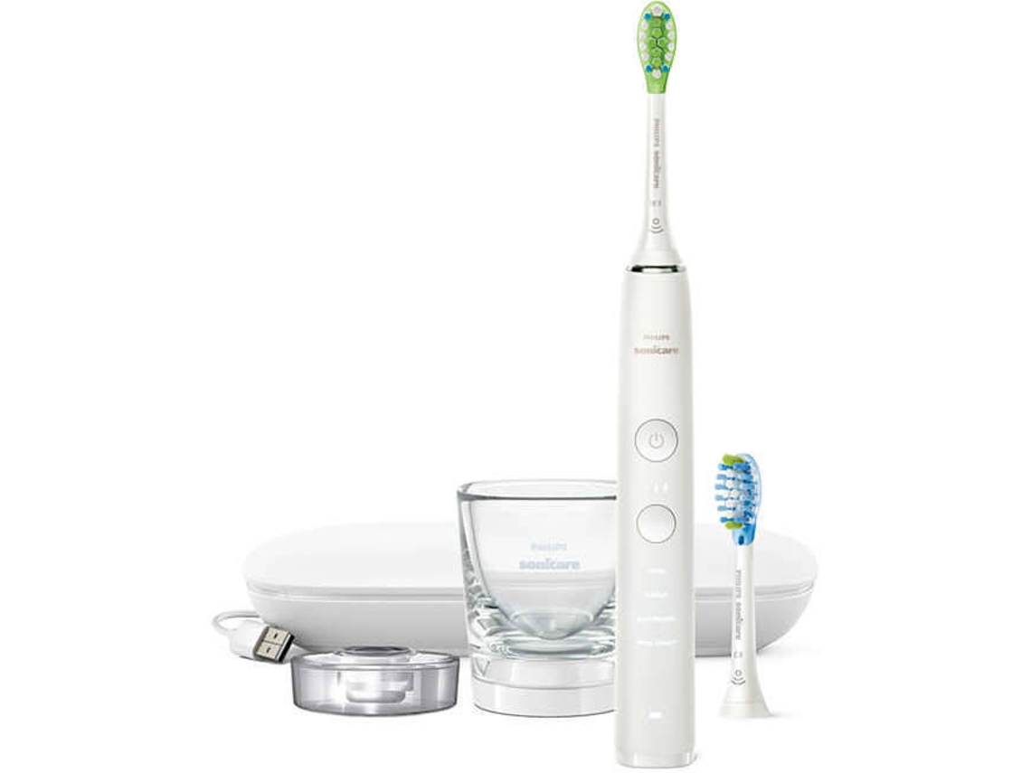 Escova de Dentes Elétrica PHILIPS Diamond Clean 9000 HX9913/03 Branco
