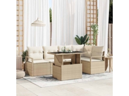 Vidaxl Conjunto De Sofá De Jardim 6 Unid. 5-número De Lugares